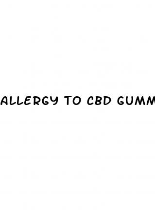 allergy to cbd gummy