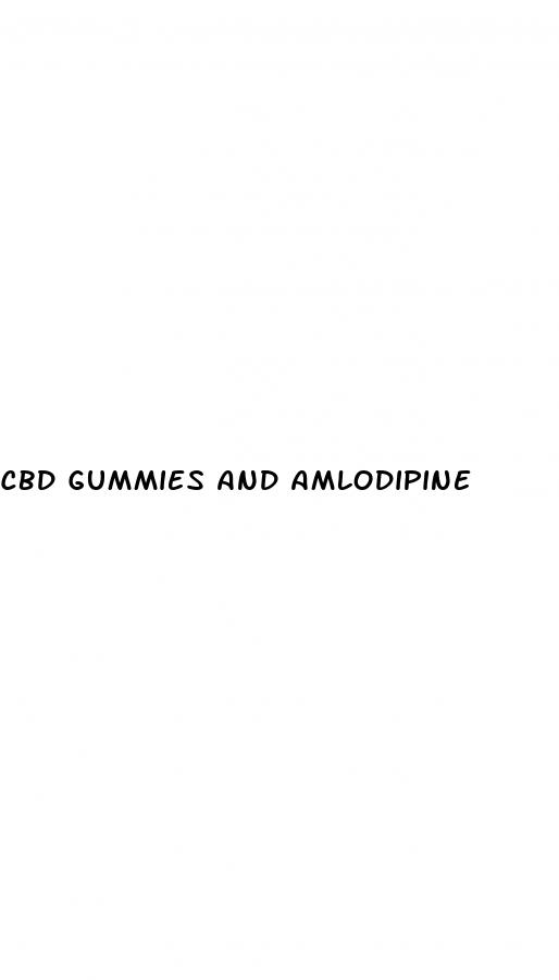 cbd gummies and amlodipine