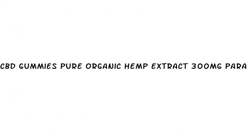 cbd gummies pure organic hemp extract 300mg para que sirve