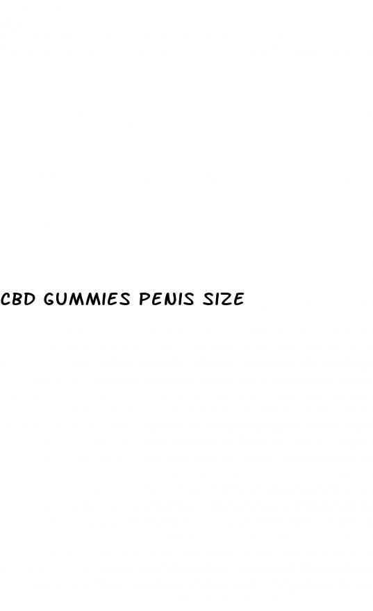 cbd gummies penis size