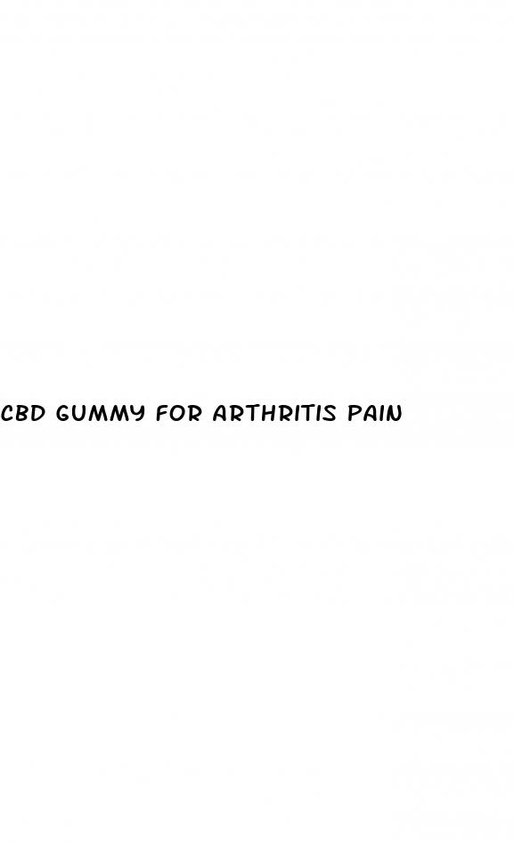 cbd gummy for arthritis pain
