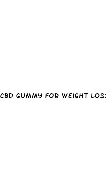 cbd gummy for weight loss