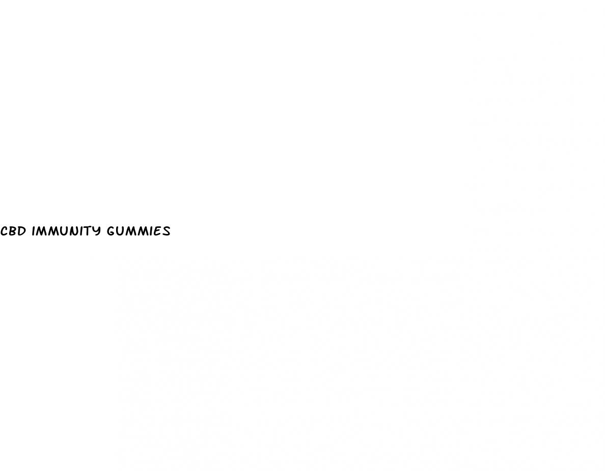 cbd immunity gummies