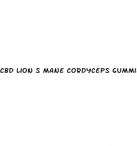 cbd lion s mane cordyceps gummies
