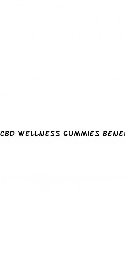 cbd wellness gummies benefits