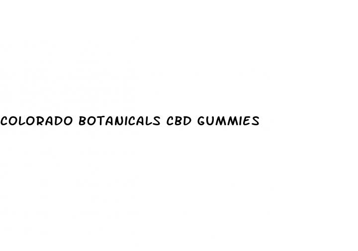 colorado botanicals cbd gummies