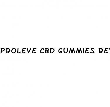 proleve cbd gummies review