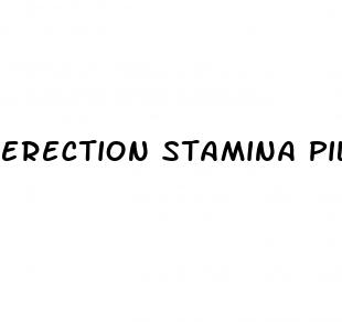 erection stamina pills