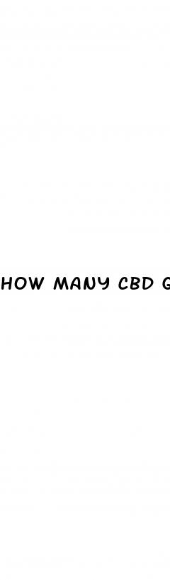 how many cbd gummies to get high
