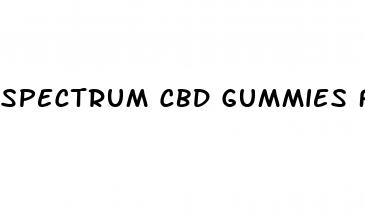 spectrum cbd gummies for penis enlargement