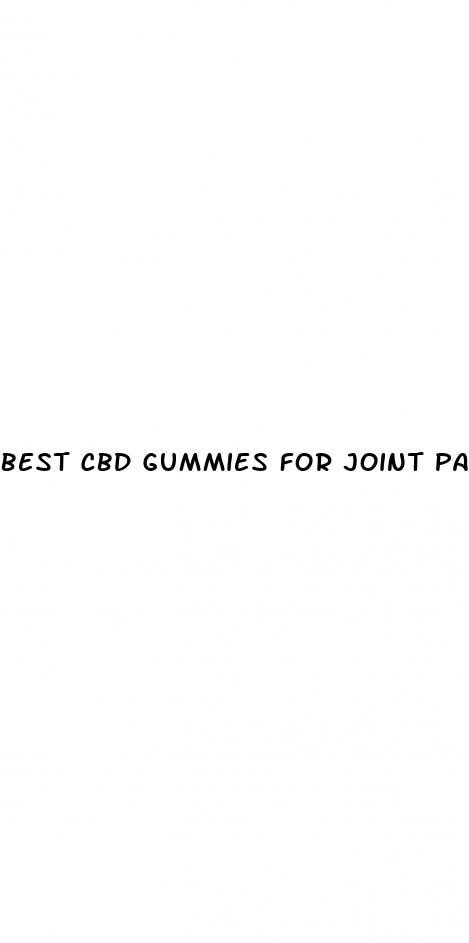 best cbd gummies for joint pain