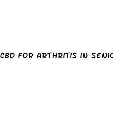 cbd for arthritis in seniors gummies