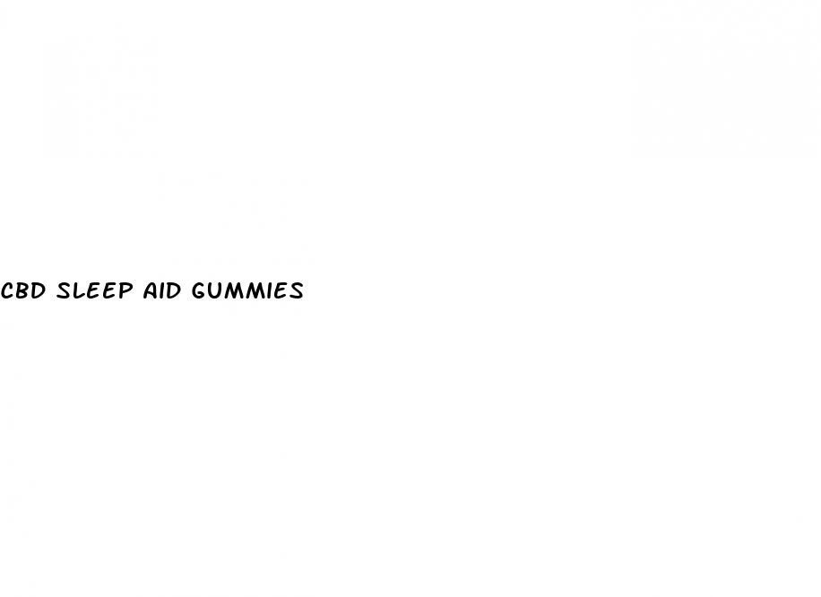 cbd sleep aid gummies