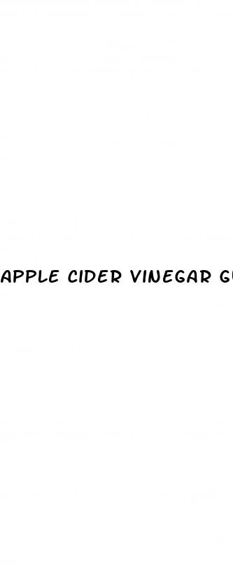 apple cider vinegar gummies blood pressure