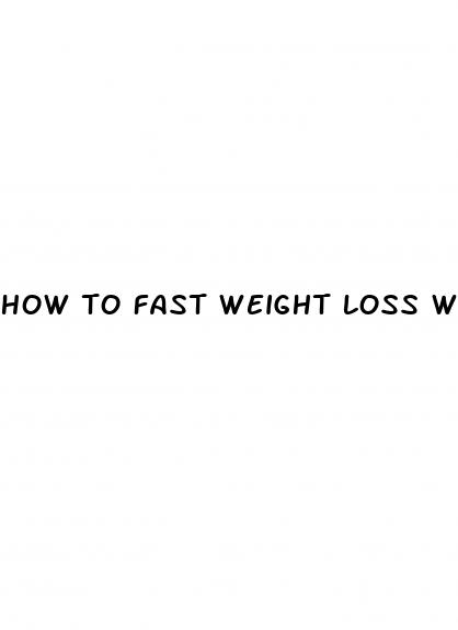 how to fast weight loss without exercise