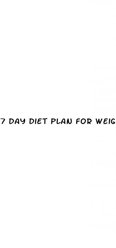 7 day diet plan for weight loss free