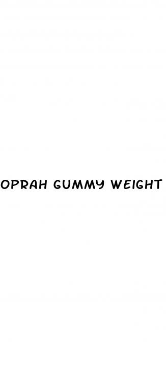 oprah gummy weight loss pills