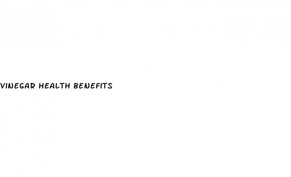 vinegar health benefits
