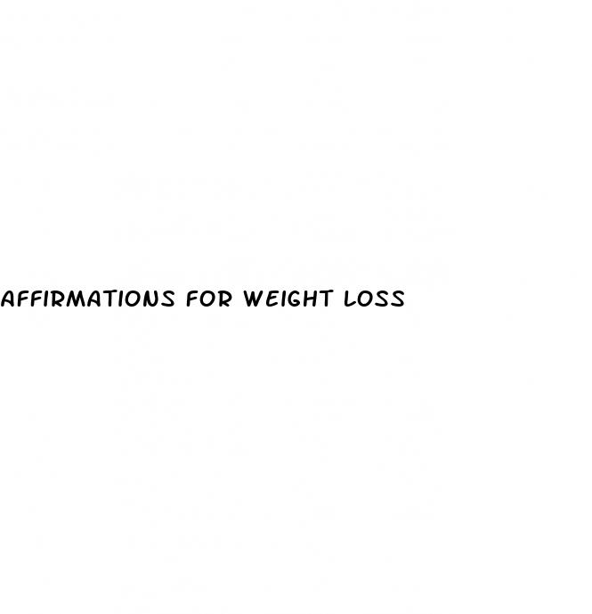 affirmations for weight loss