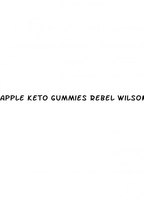 apple keto gummies rebel wilson