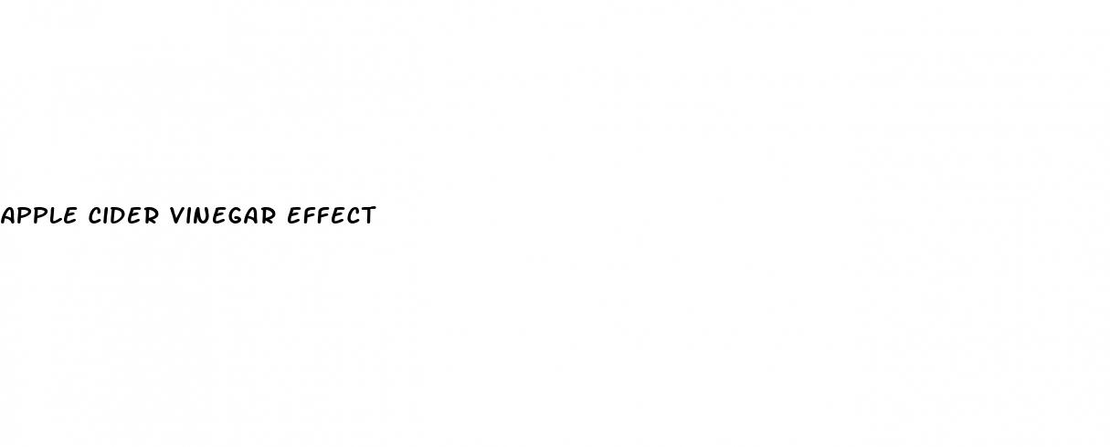 apple cider vinegar effect