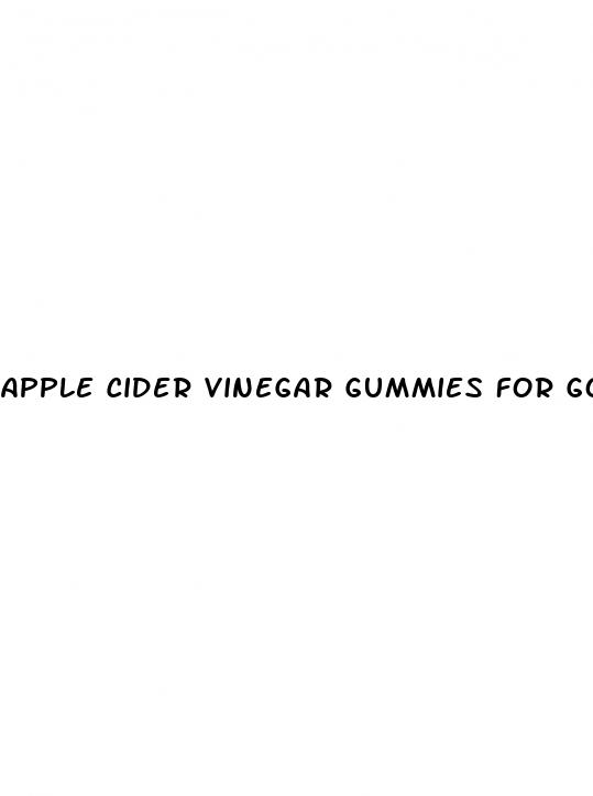 apple cider vinegar gummies for gout