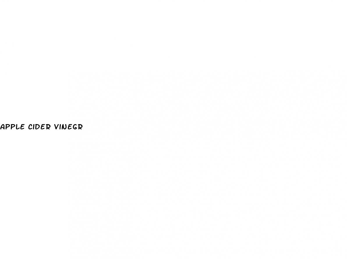 apple cider vinegr