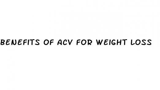 benefits of acv for weight loss