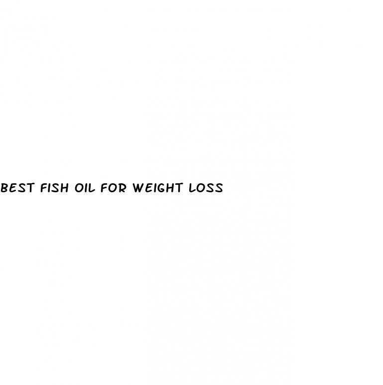 best fish oil for weight loss