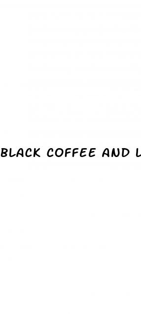 black coffee and lemon for weight loss