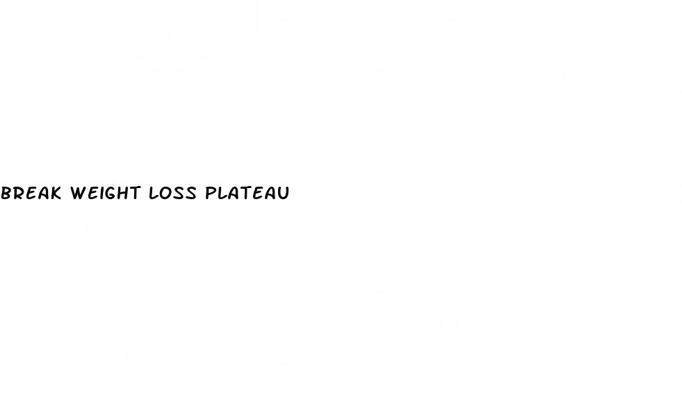 break weight loss plateau