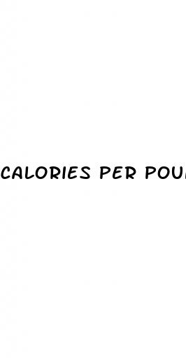 calories per pound weight loss