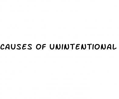 causes of unintentional weight loss