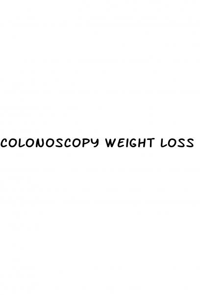 colonoscopy weight loss before and after