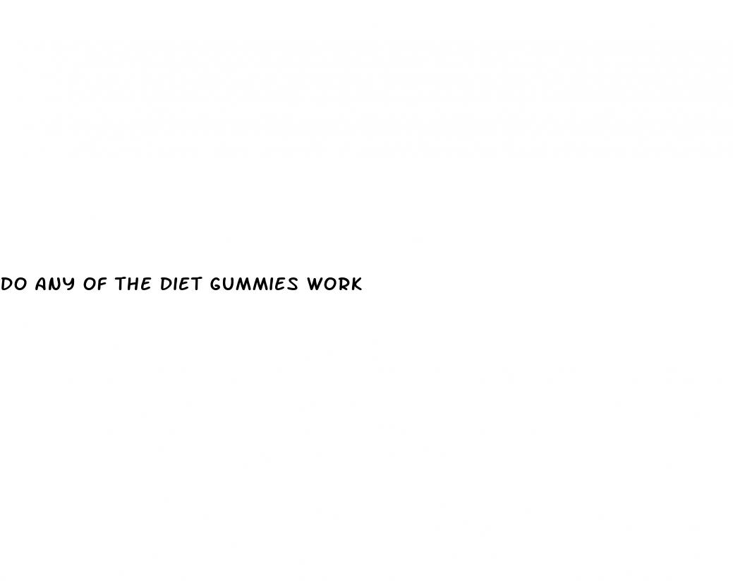 do any of the diet gummies work