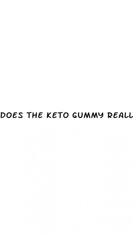 does the keto gummy really work