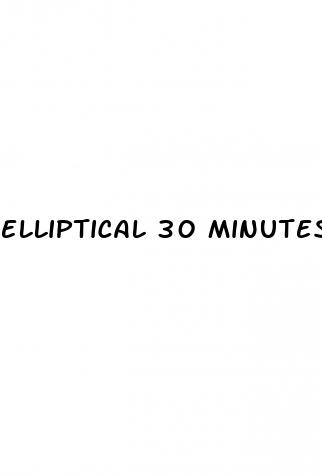 elliptical 30 minutes a day weight loss