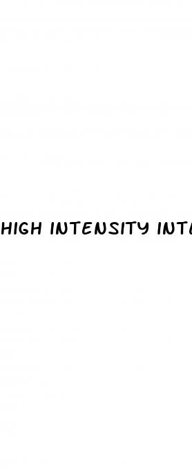 high intensity interval training weight loss
