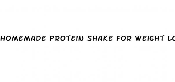 homemade protein shake for weight loss