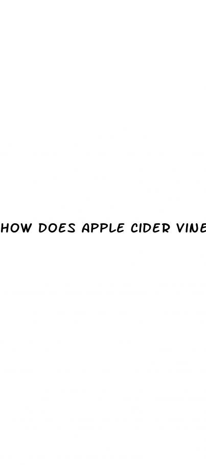 how does apple cider vinegar help you