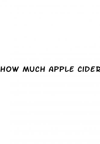 how much apple cider vinegar daily