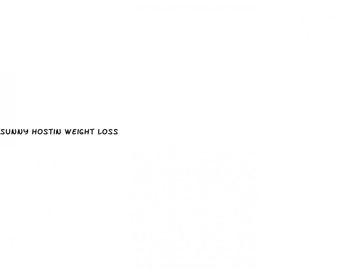sunny hostin weight loss