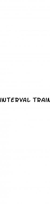 interval training for weight loss