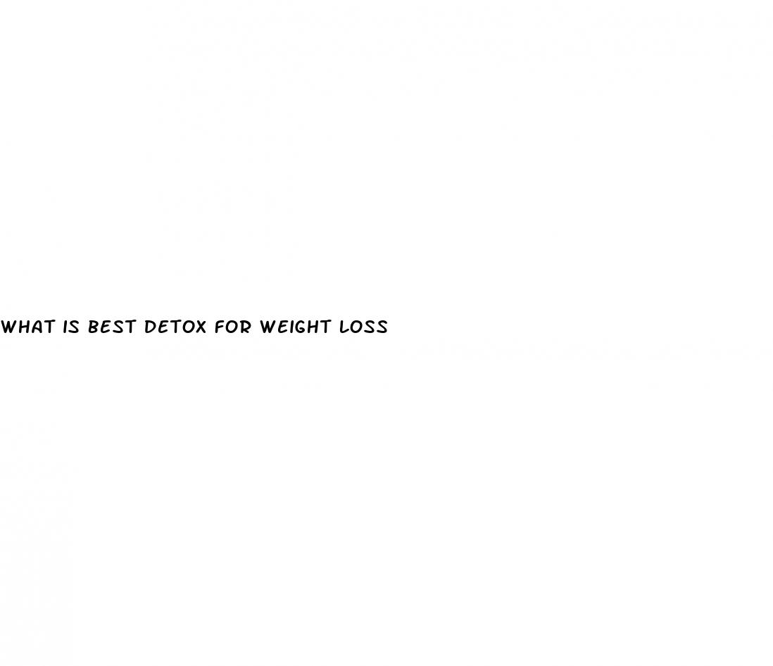 what is best detox for weight loss