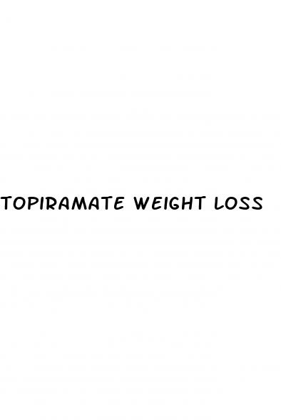 topiramate weight loss