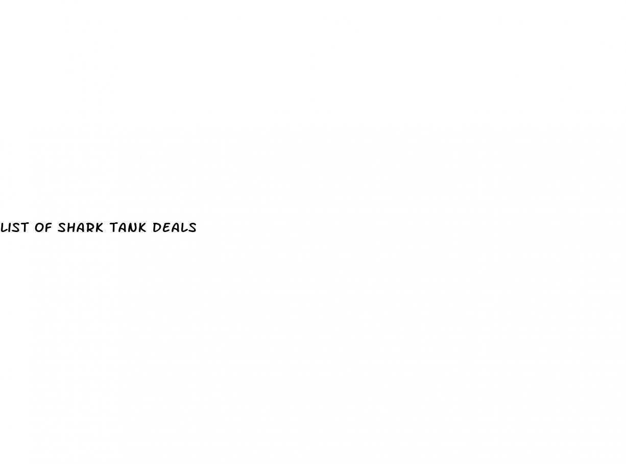 list of shark tank deals