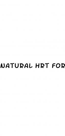 natural hrt for weight loss