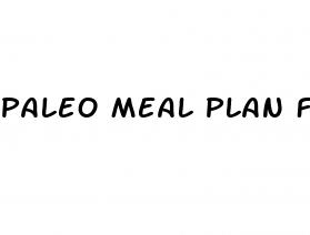 paleo meal plan for weight loss