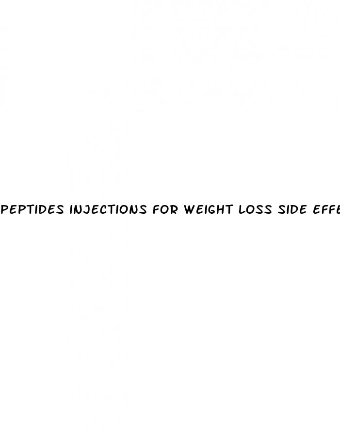 peptides injections for weight loss side effects