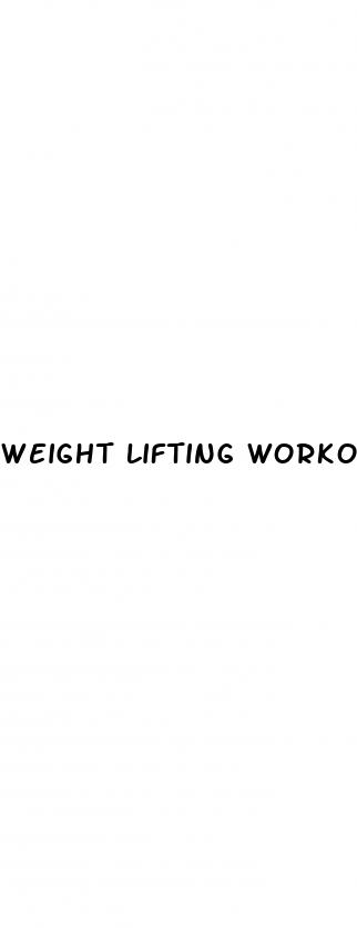 weight lifting workout plan for weight loss